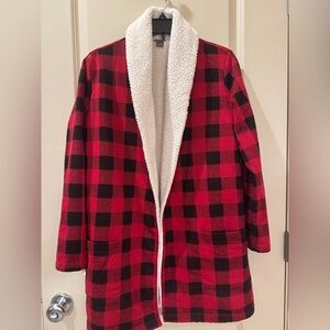 Eddie Bauer Red and Black Plaid Jacket